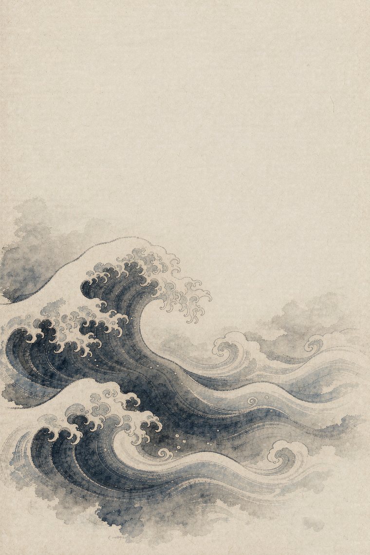 Ocean waves art print